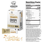 Genius Gourmet - Crispy protein Treat - Barre Caramel salé 28g (tx)